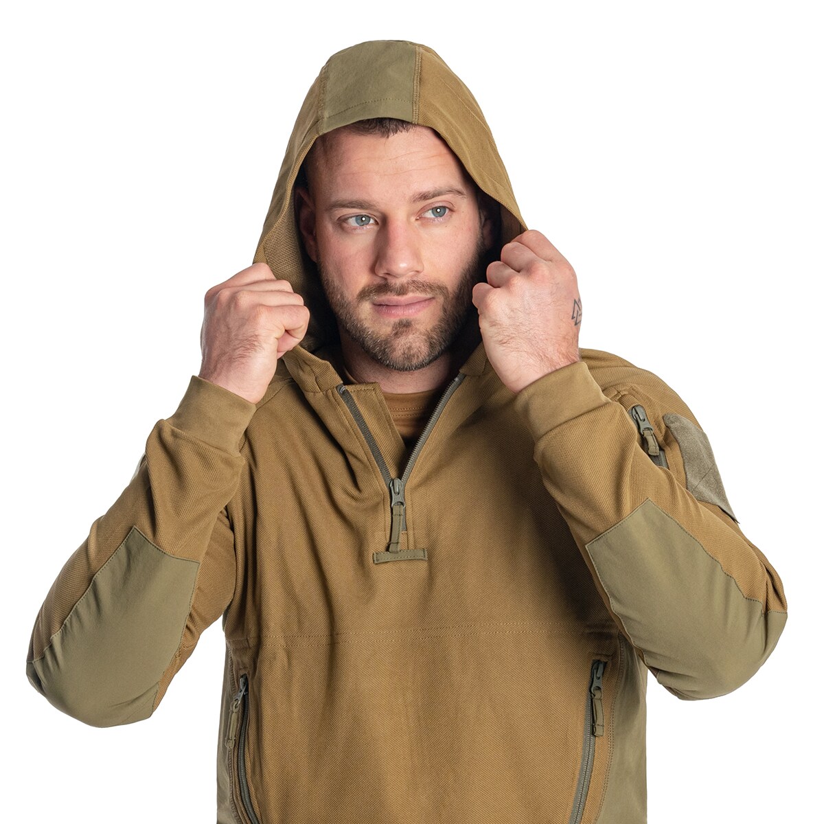 Helikon - Range Hoodie Topcool - Sweatshirt - Coyote/Adaptive Green 