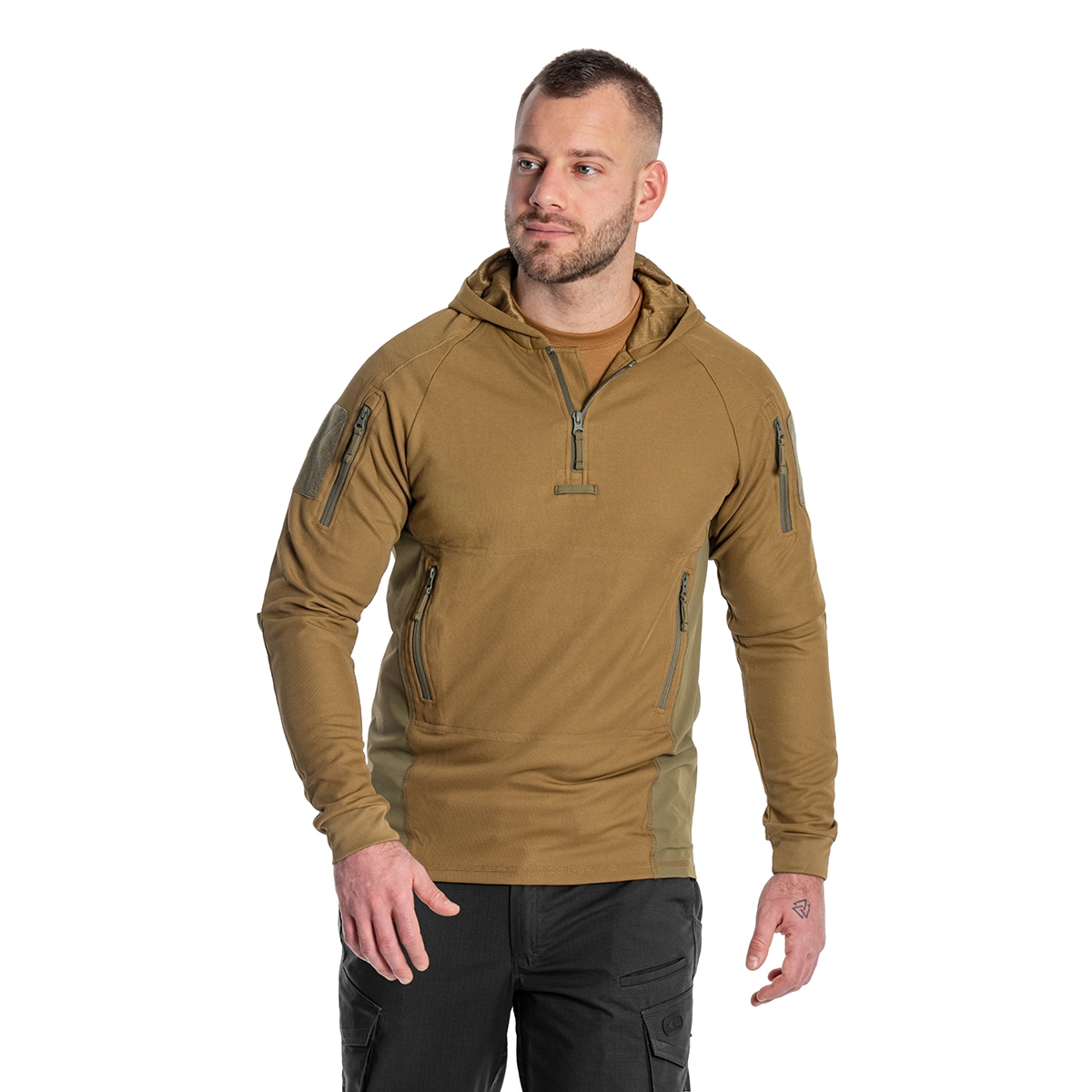 Helikon - Range Hoodie Topcool - Sweatshirt - Coyote/Adaptive Green 