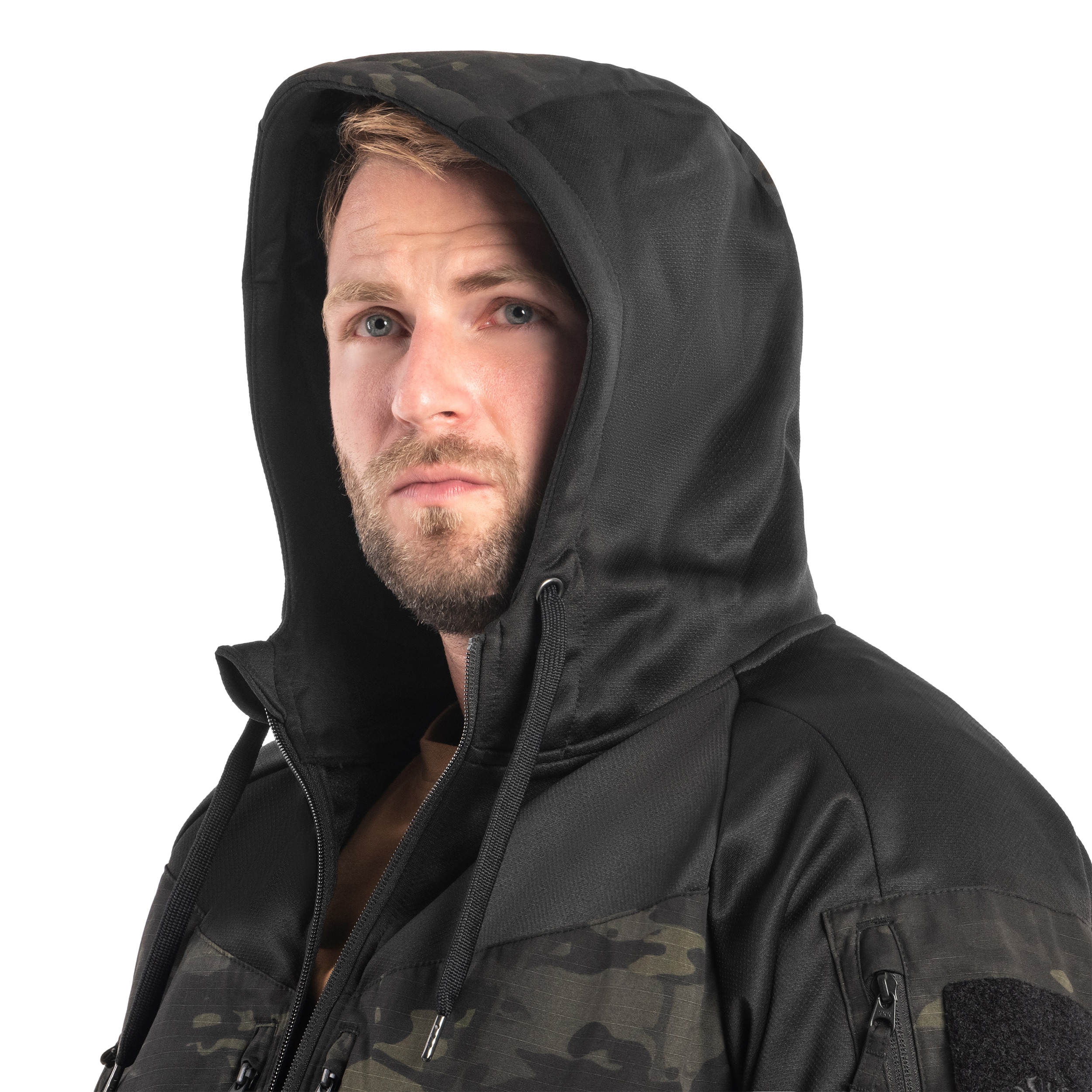 Helikon - Rogue Hoodie (Fullzip) Sweatshirt - Black/Multicam Black 