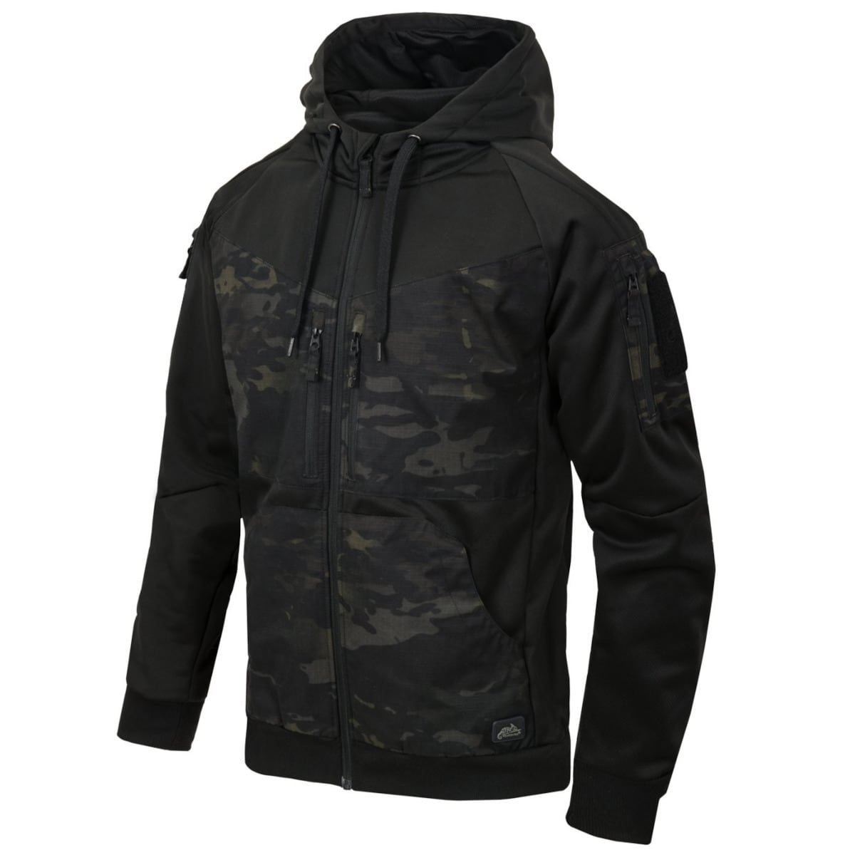 Helikon - Rogue Hoodie (Fullzip) Sweatshirt - Black/Multicam Black 