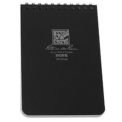 Rite in the Rain - 4x6" DOPE D746 - wasserdichtes Notizbuch - schwarz