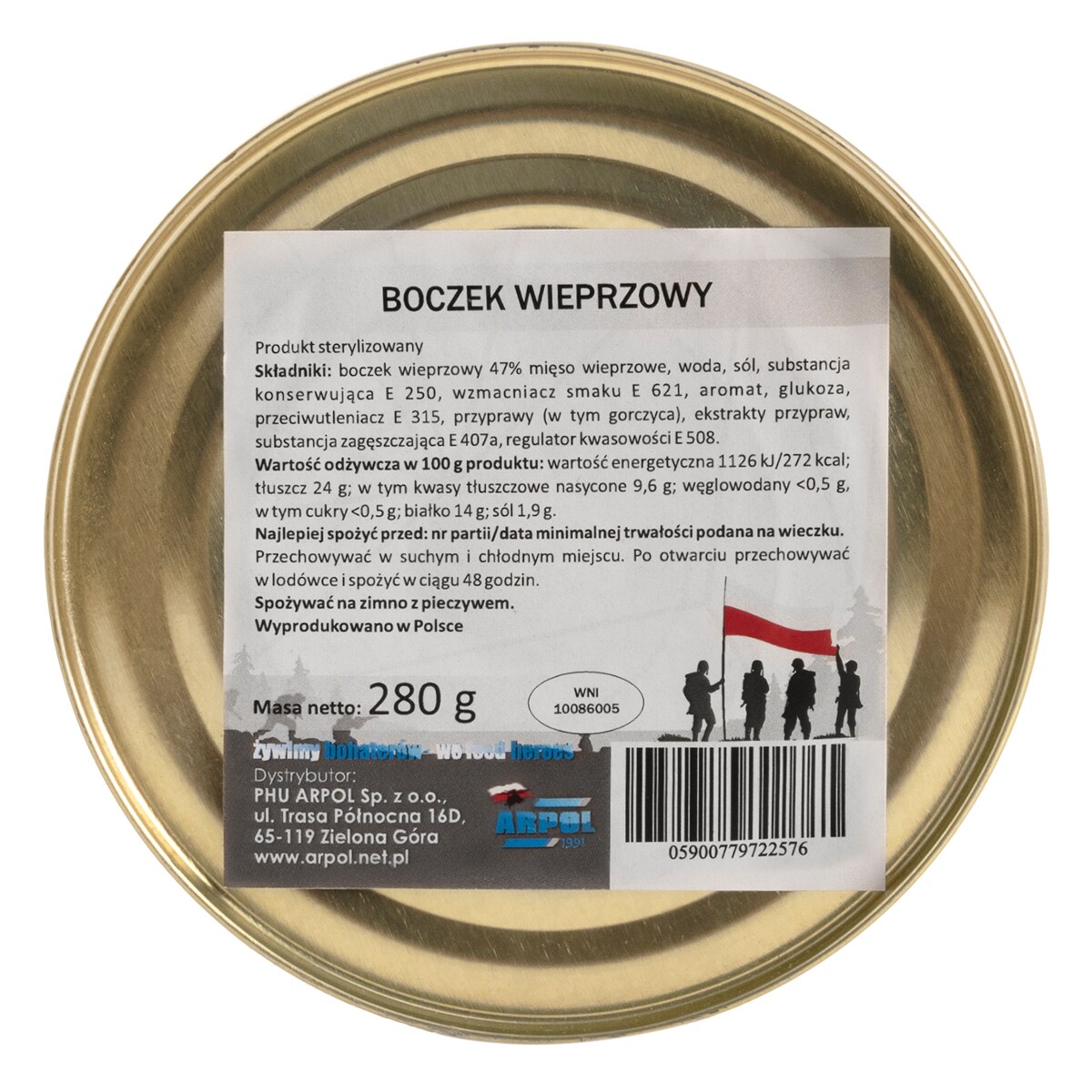 Arpol-Konservierte Lebensmittel - Bauchspeck 280 g