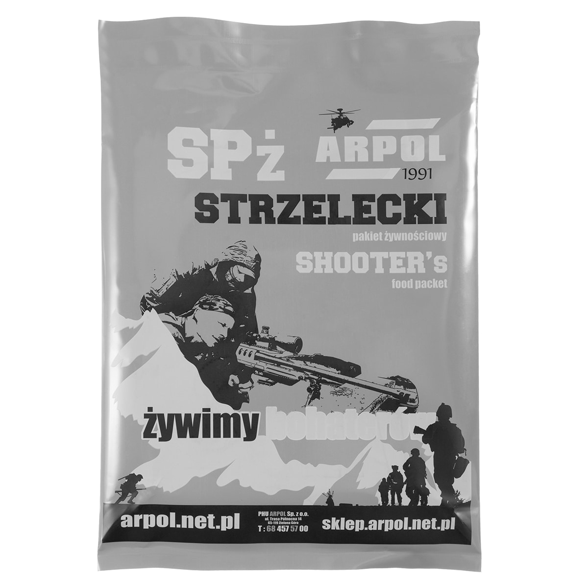 Arpol- Lebensmittelpaket mit Zubehör für Schießer - Putenfilet 400 g - SPŻ4SH