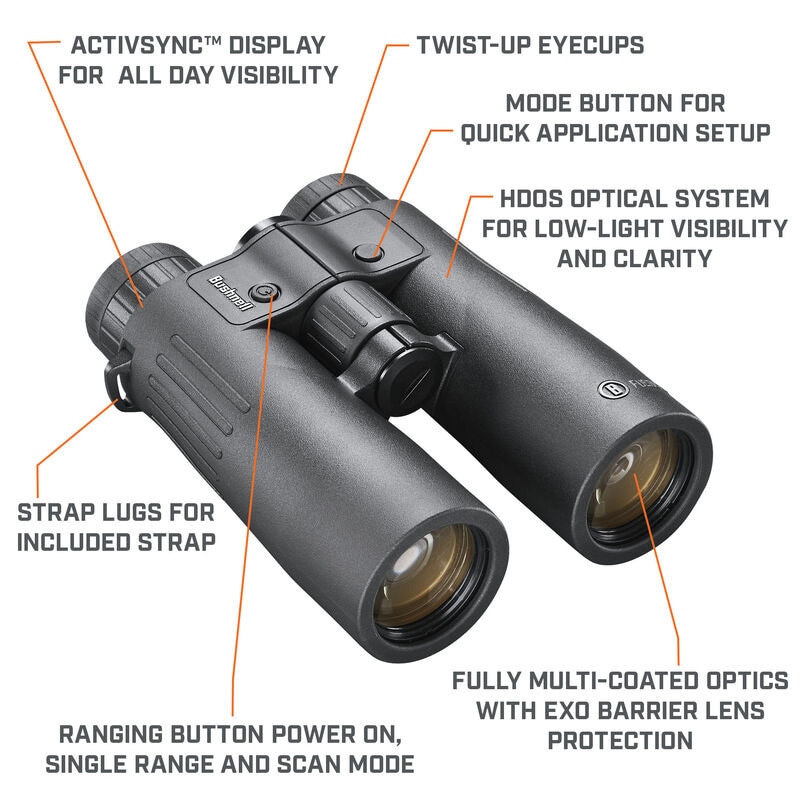 Bushnell - Fusion X - Fernglas mit Laser-Entfernungsmesser - 10x42