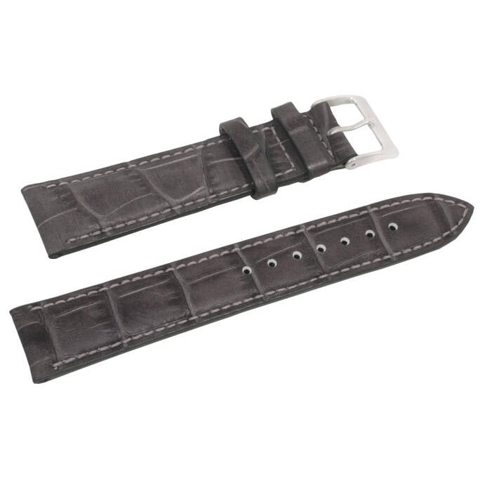 Zeppelin - Lederarmband 20 mm - Grau