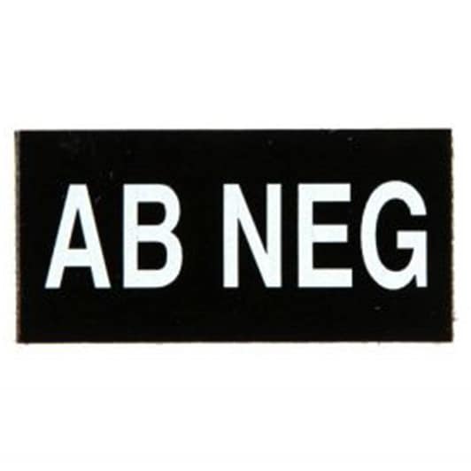 Combat-ID - Blutgruppe AB NEG 