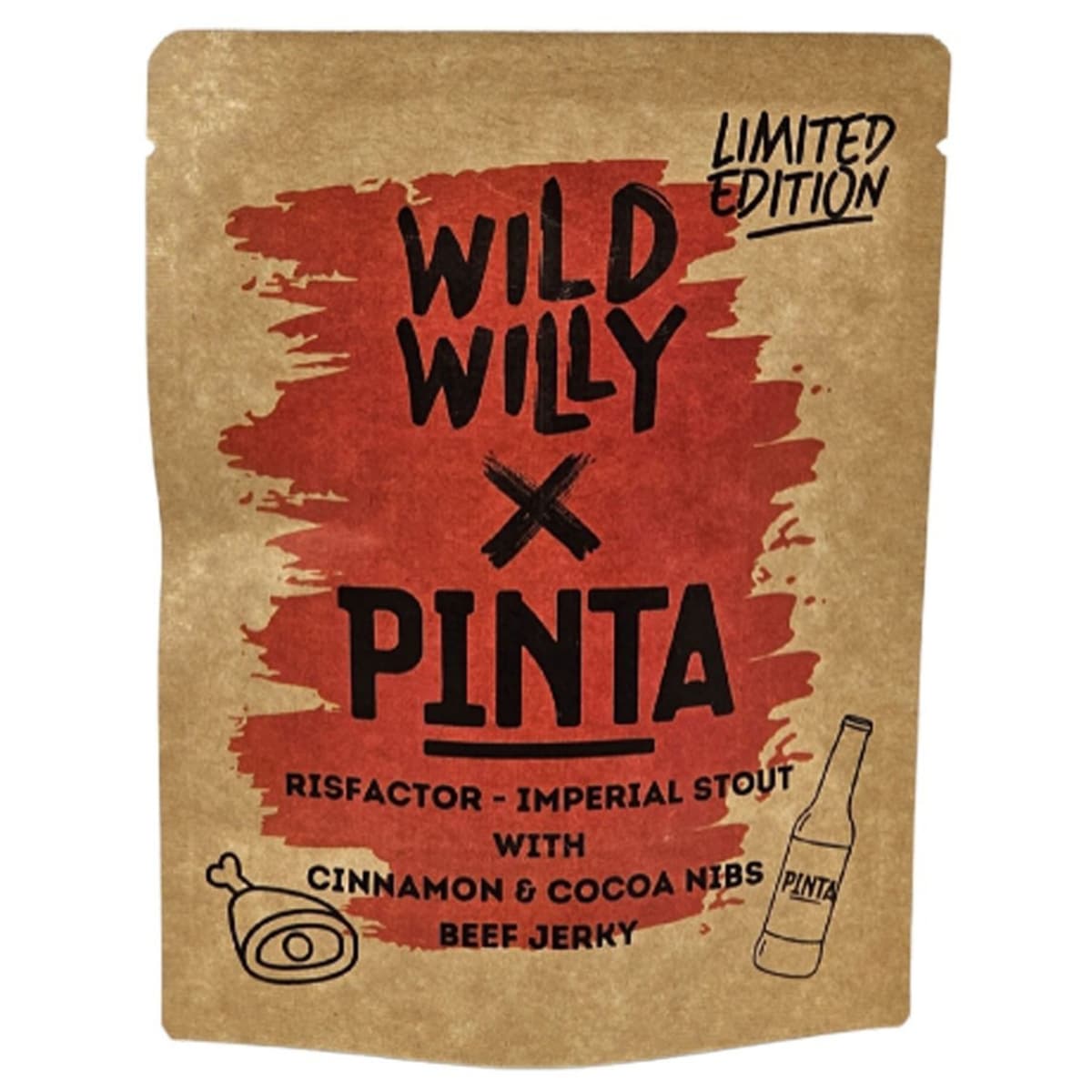 Wild Willy - Beef Jerky x Pinta Risfactor - Getrocknetes Rindfleisch 30 g