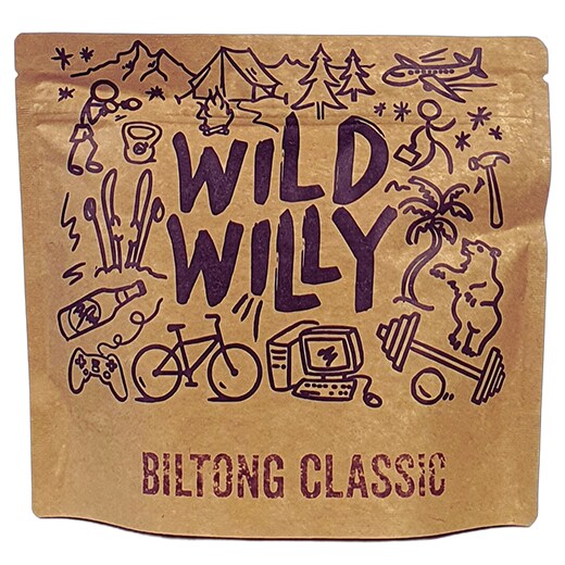 Wild Willy - Biltong klassischer Geschmack - Getrocknetes Rindfleisch 70 g