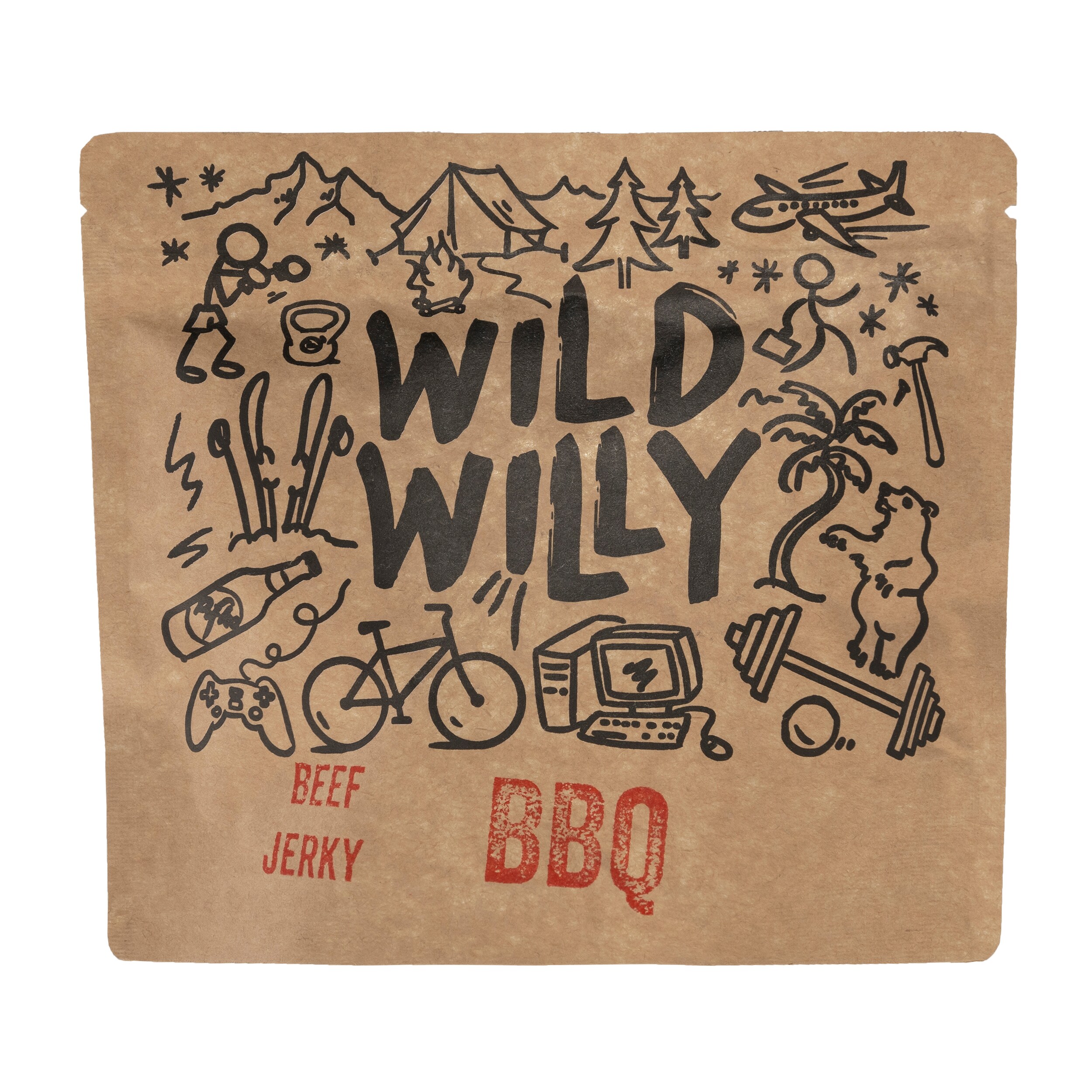 Wild Willy - Beef Jerky BBQ - Getrocknetes Rindfleisch 100 g