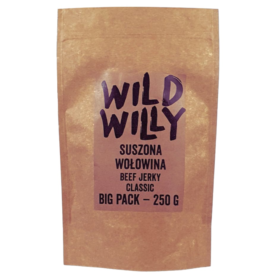 Wild Willy - Beef Jerky klassischer Geschmack - Getrocknetes Rindfleisch 250 g