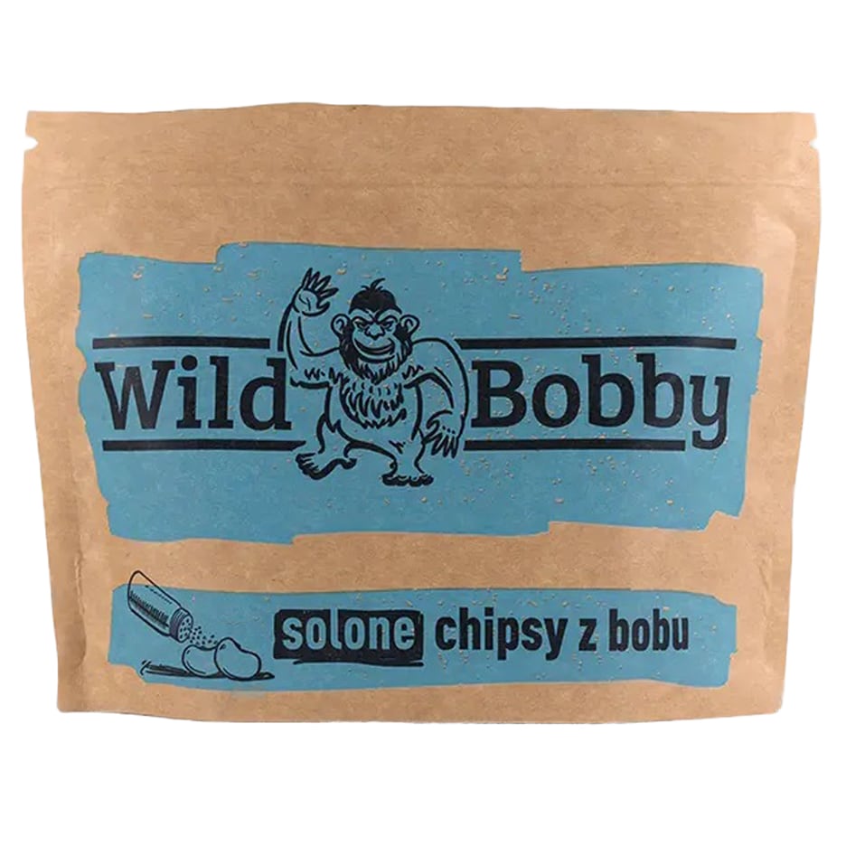 Wild Bobby -Puffbohnen-Chips mit Salz-Geschmack 100 g