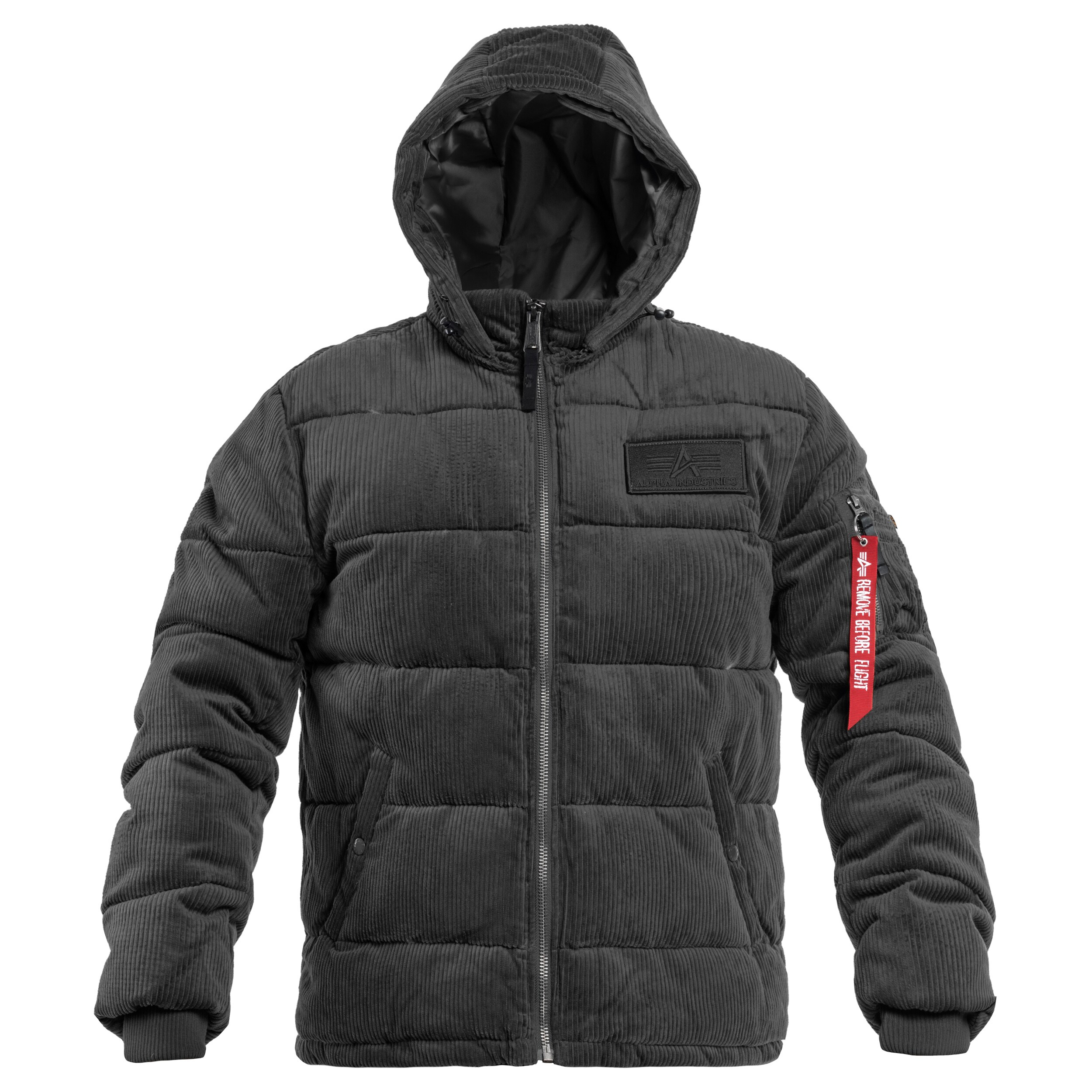 Black cord puffer outlet