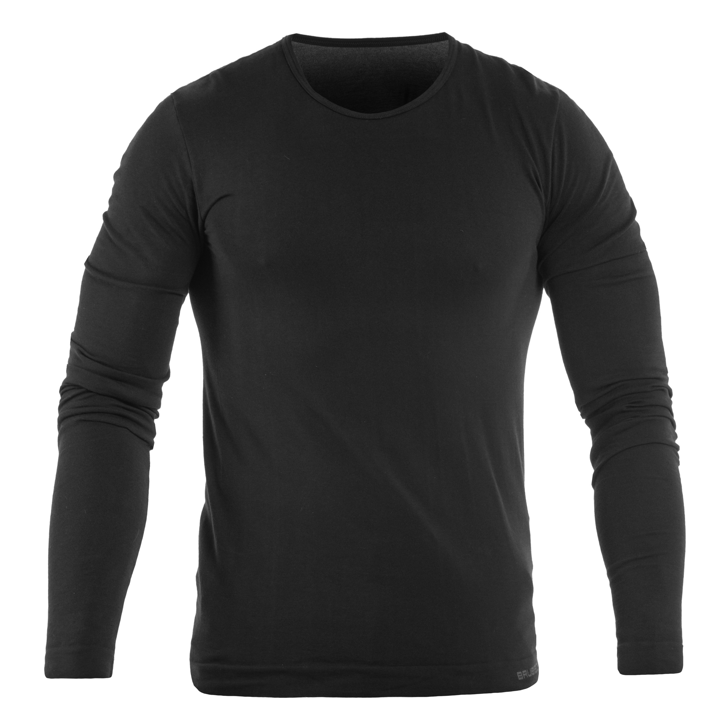 Brubeck - Langarmshirt Comfort Cotton - Schwarz