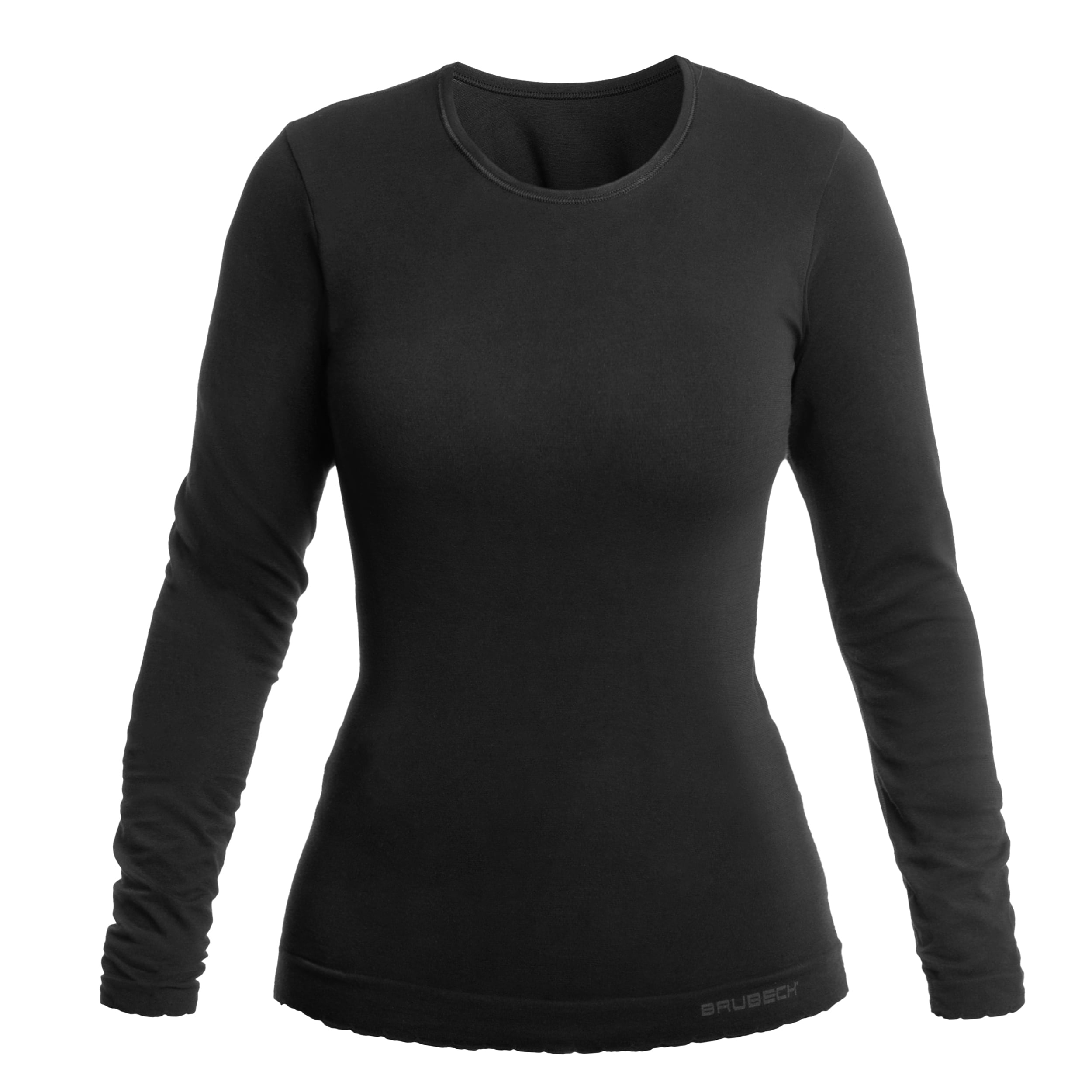 Brubeck - Langarmshirt für Damen Comfort Cotton - Schwarz