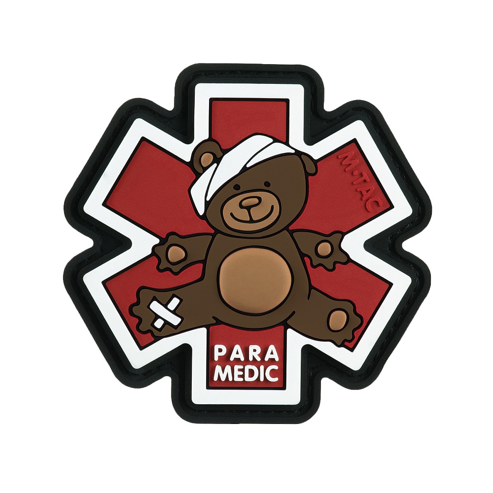 M-Tac - Paramedic Teddybär PVC - Aufnäher - Brown/Black