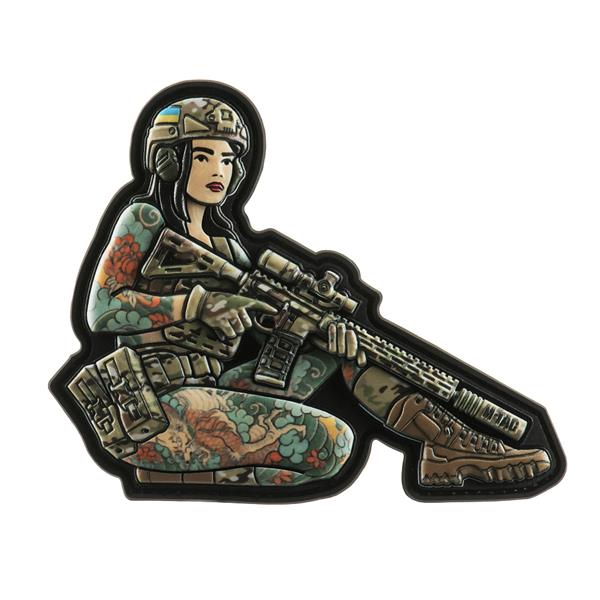 M-Tac - Tactical Girl No.2 Yakuza Brunet - PVC-Aufnäher - MultiCam