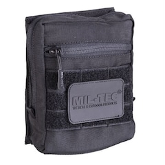 Mil-Tec - Multi Purpose Pouch W.Hook&Loop Backside - Zusatztasche mit Klett - Black