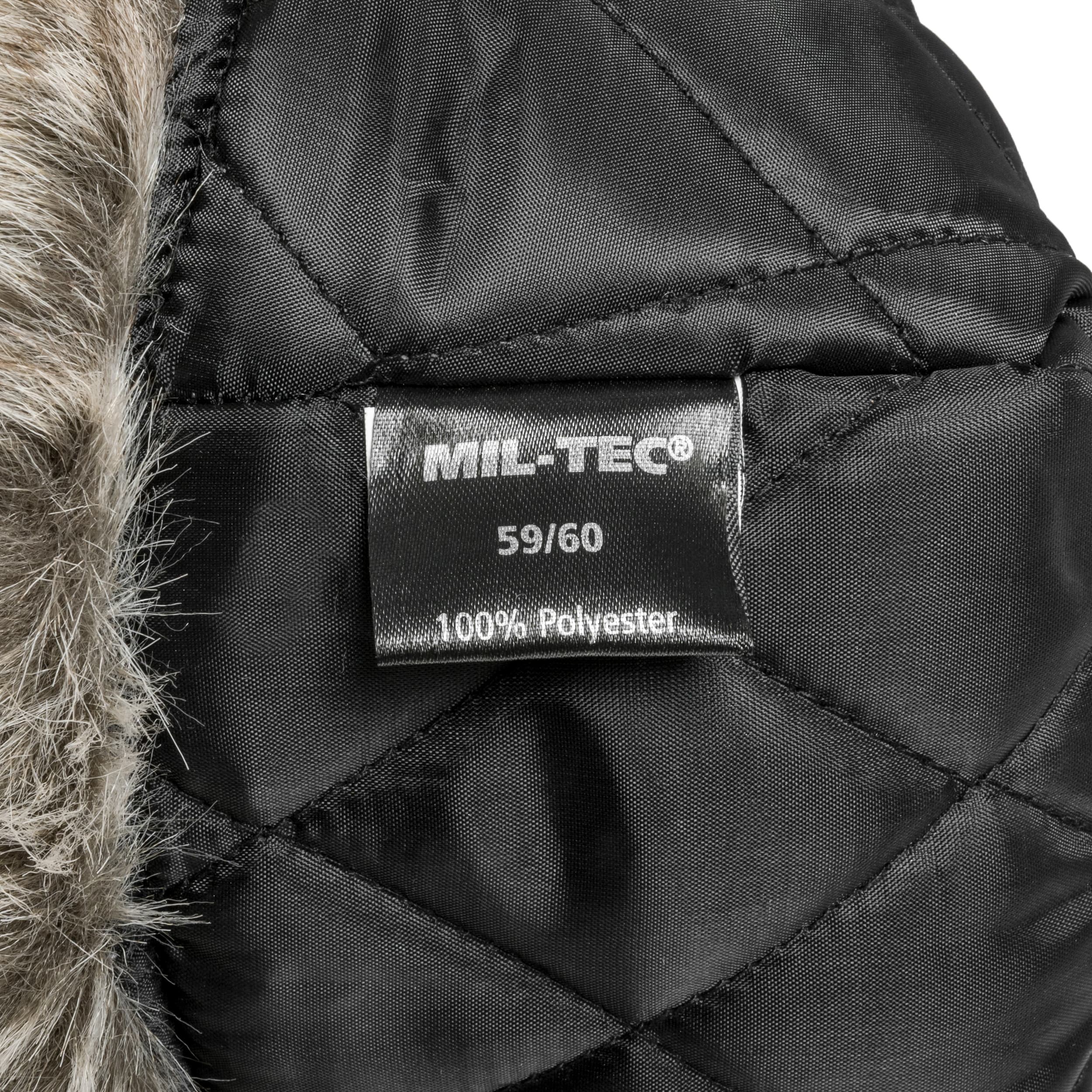 Mil-Tec - Winter Faux-Fur Mütze - Schwarz