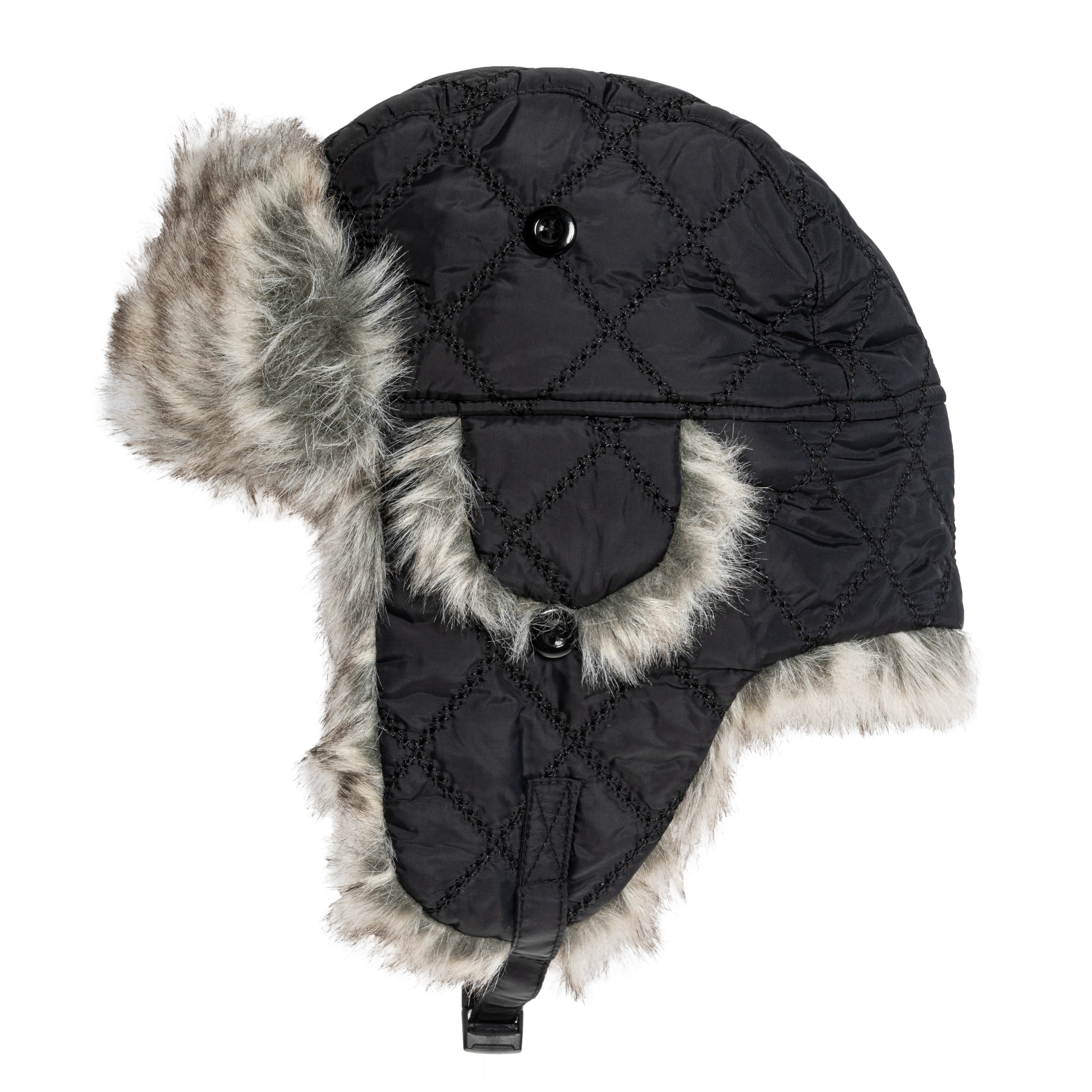 Mil-Tec - Winter Faux-Fur Mütze - Schwarz