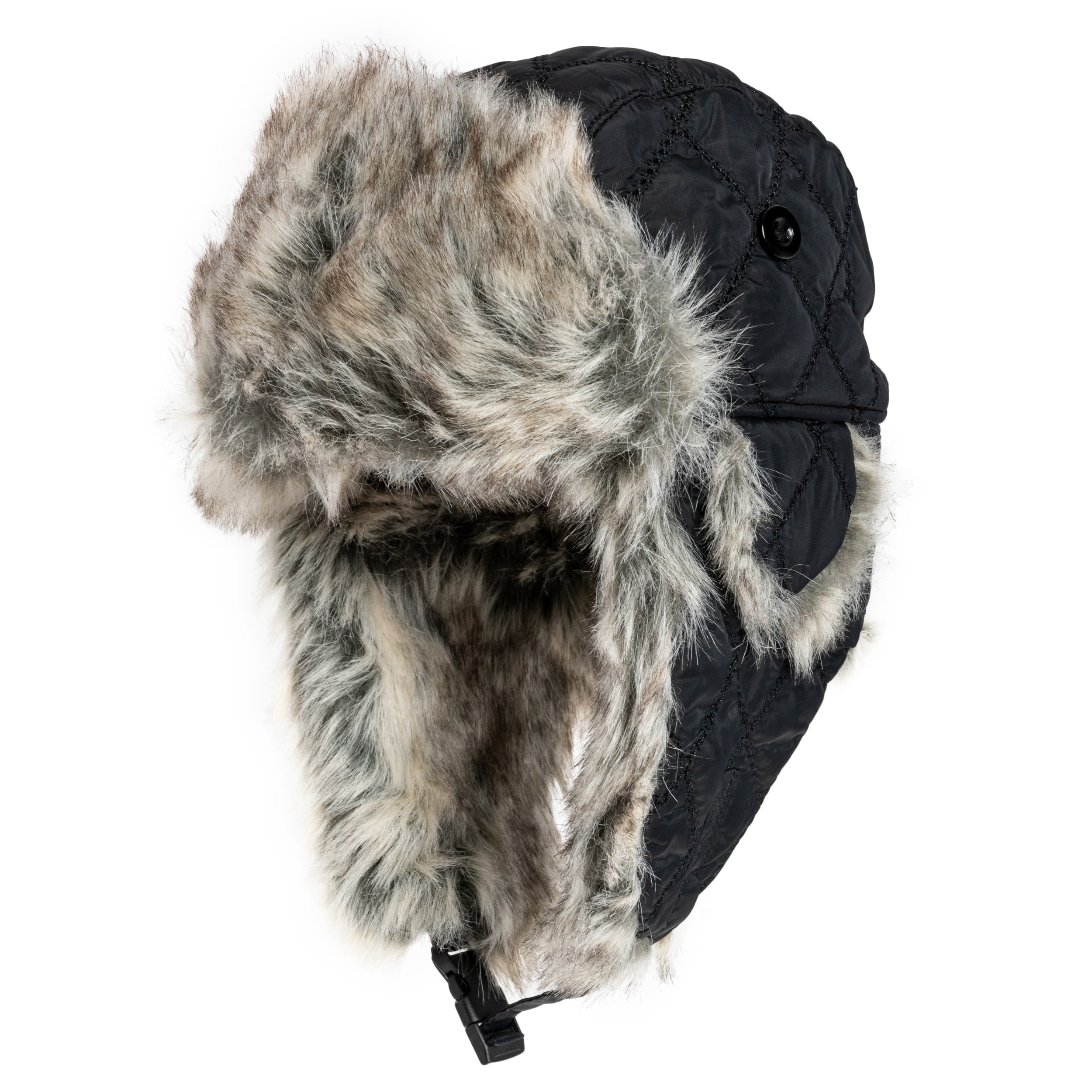 Mil-Tec - Winter Faux-Fur Mütze - Schwarz