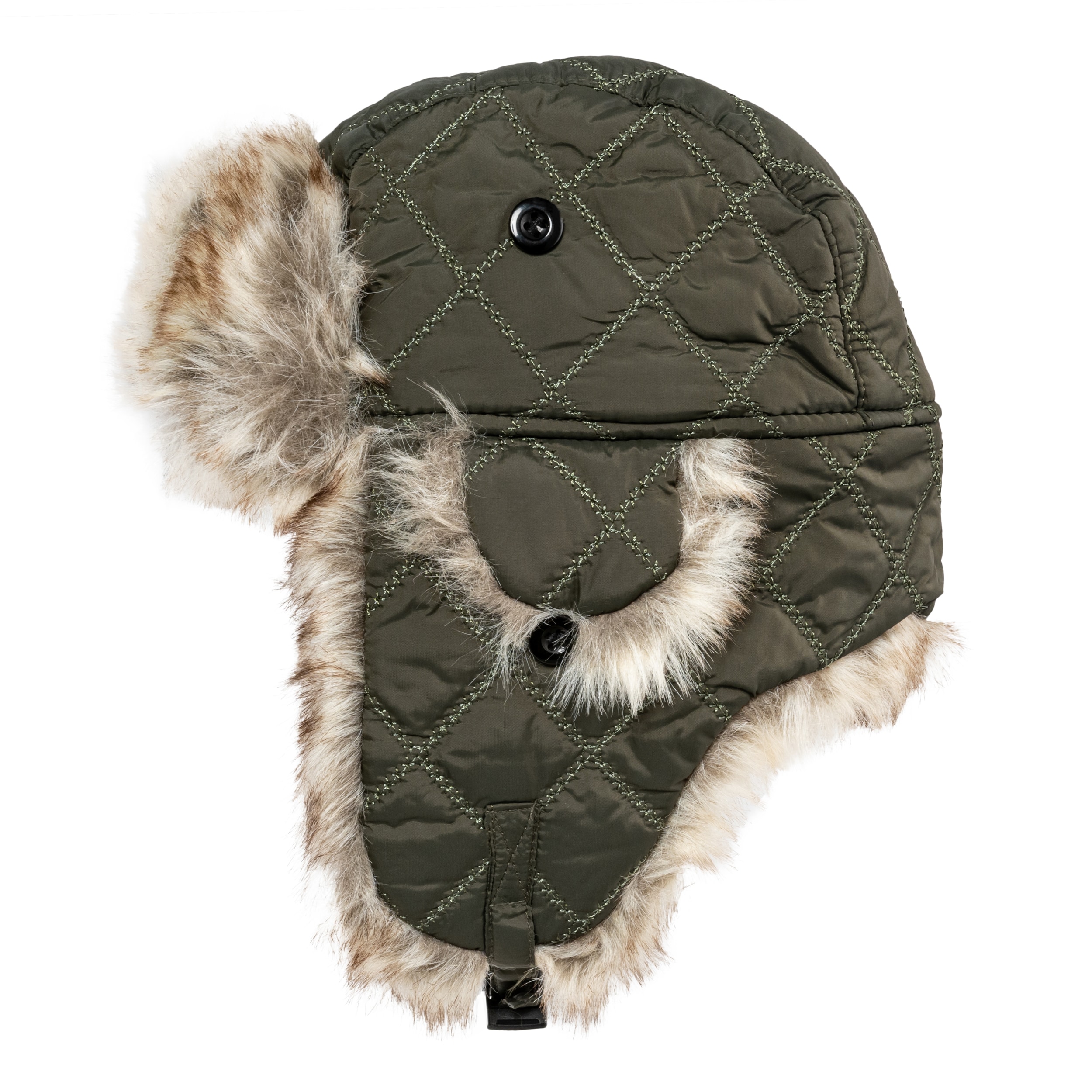 Mil-Tec - Winter Faux-Fur Mütze - Olive