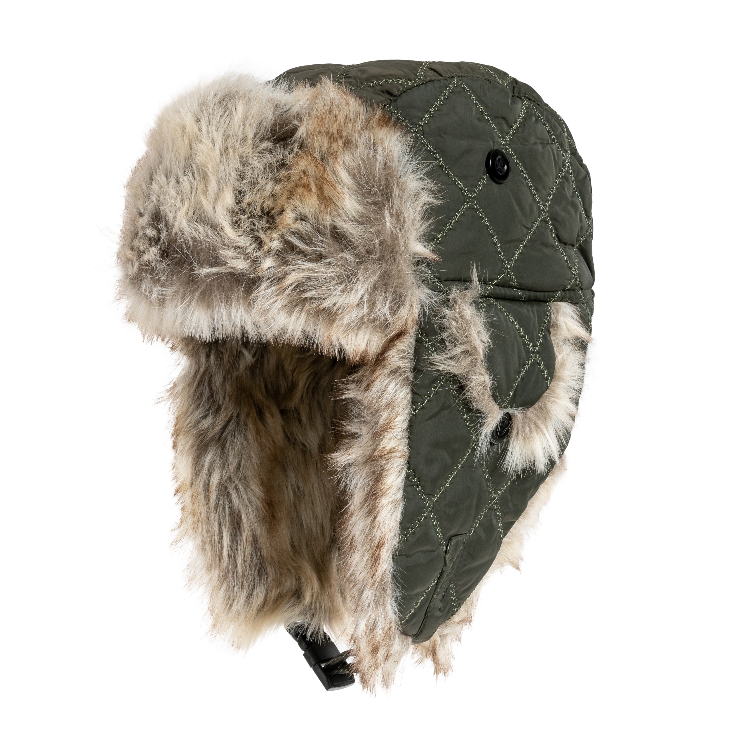 Mil-Tec - Winter Faux-Fur Mütze - Olive