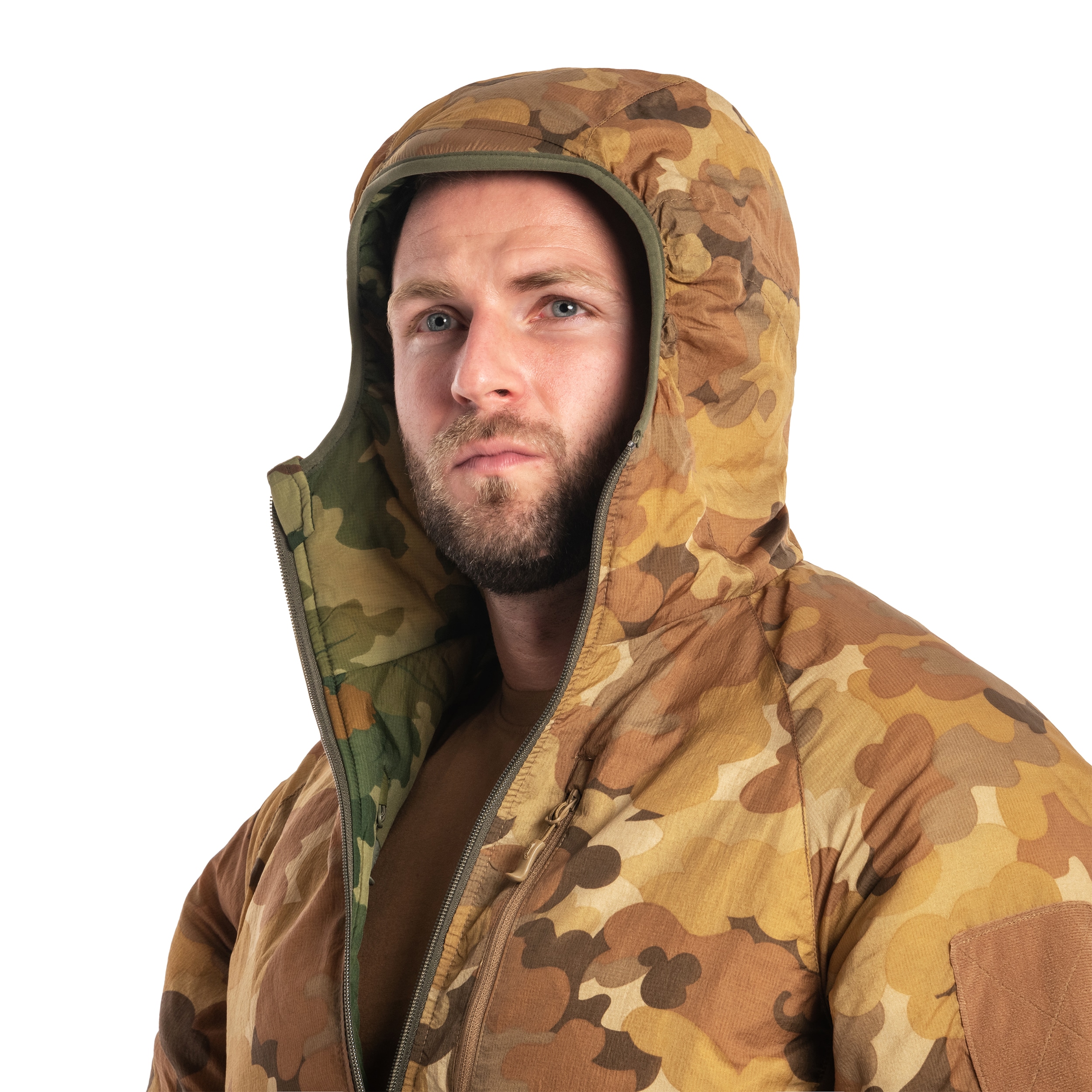 Helikon - Wolfhound Hoodie - Wendejacke - Mitchell Camo Leaf/Mitchell Camo Clouds