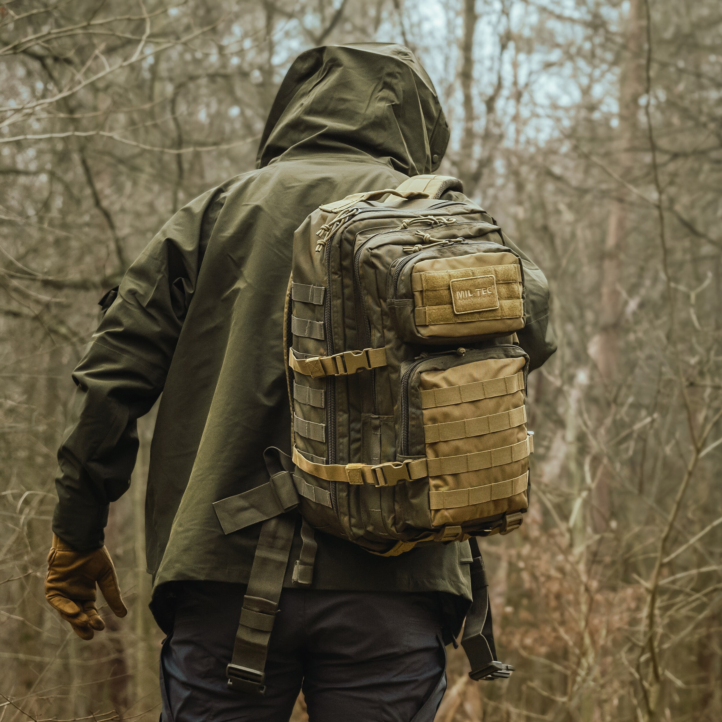 Mil-Tec - Small Assault Pack 20 l - Rucksack - Ranger Green/Coyote