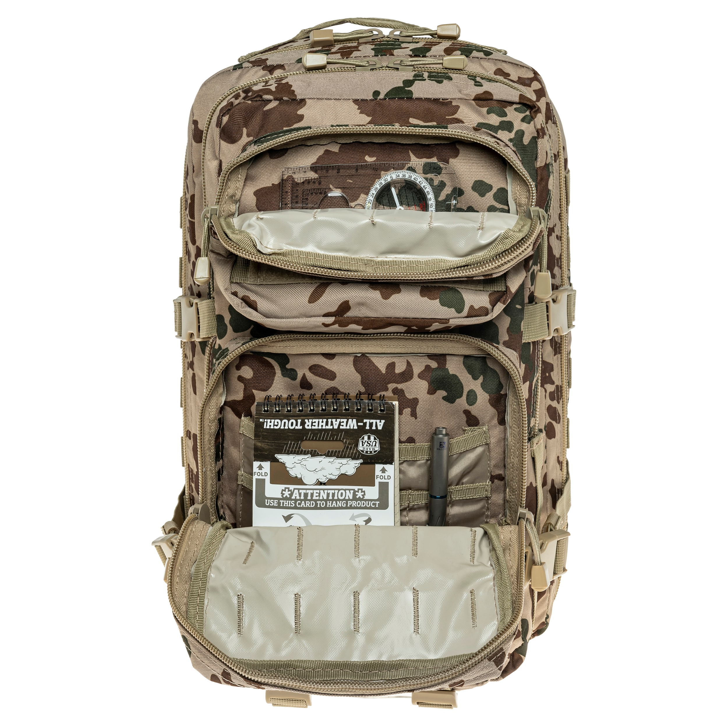 Mil-Tec - Large Assault Pack - Rucksack 36 l - Tropical Camo