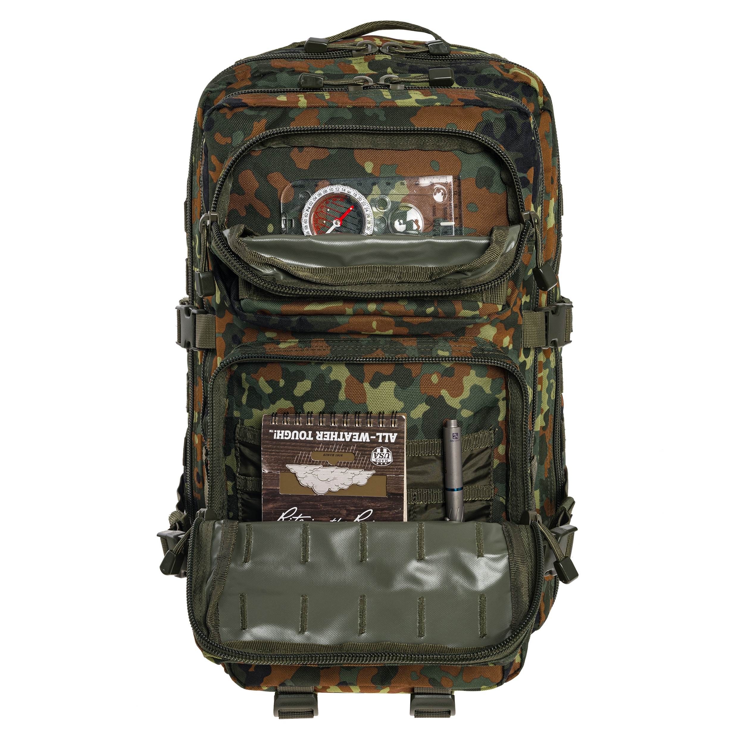 Mil-Tec - Large Assault Pack - Rucksack 36 l - Flecktarn