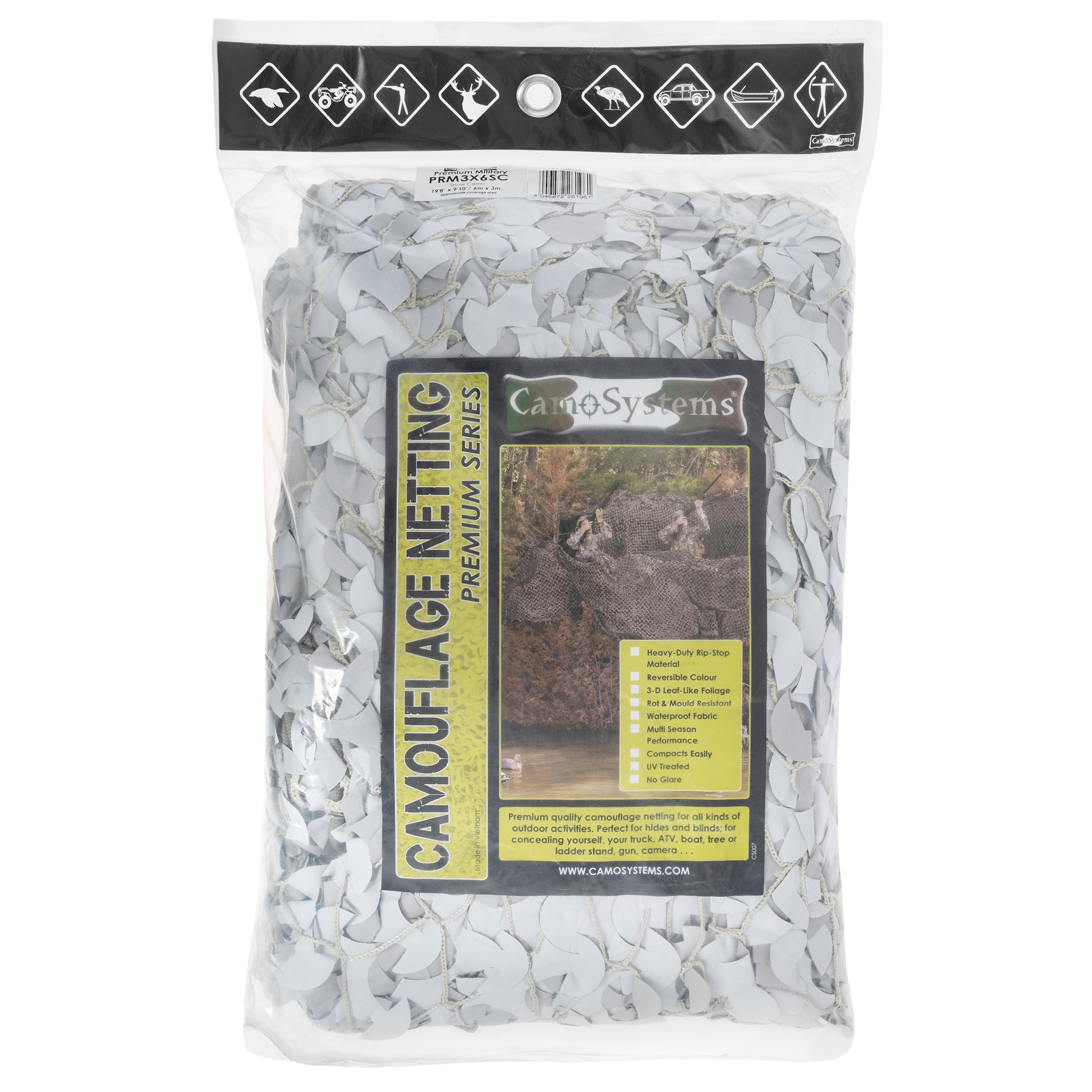 Mil-Tec - CamoSystems Basic 3 x 6 m - Tarnnetz - White