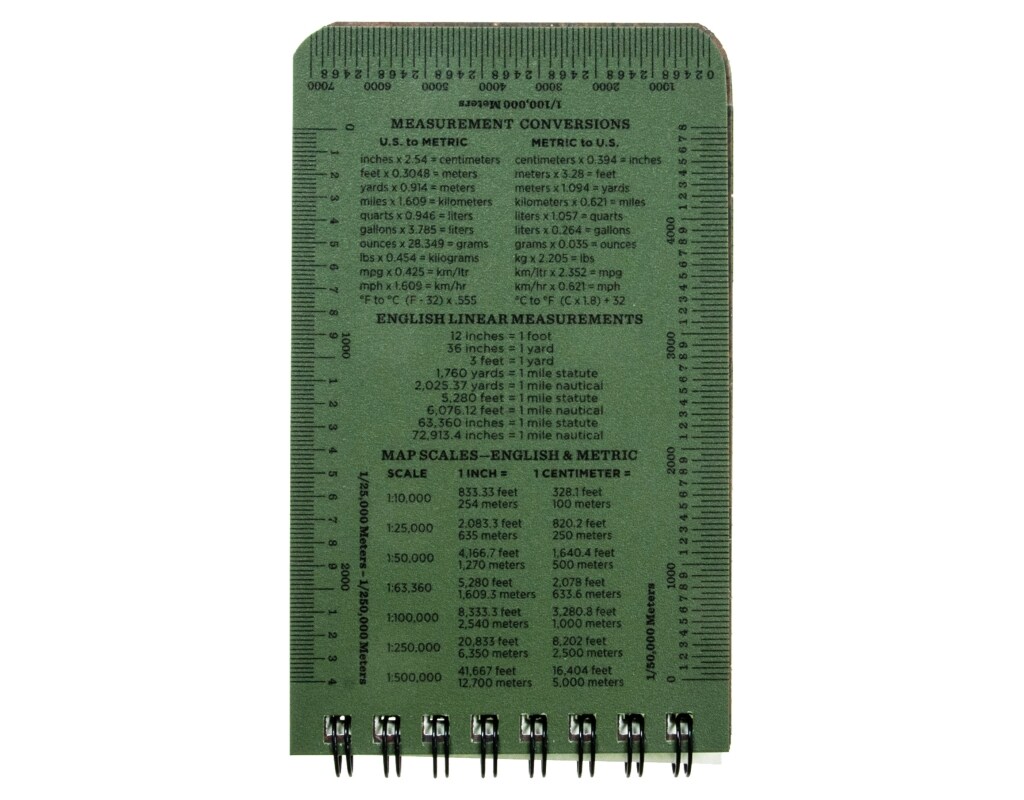 Rite in the Rain - Wasserfester Notizblock 3x5