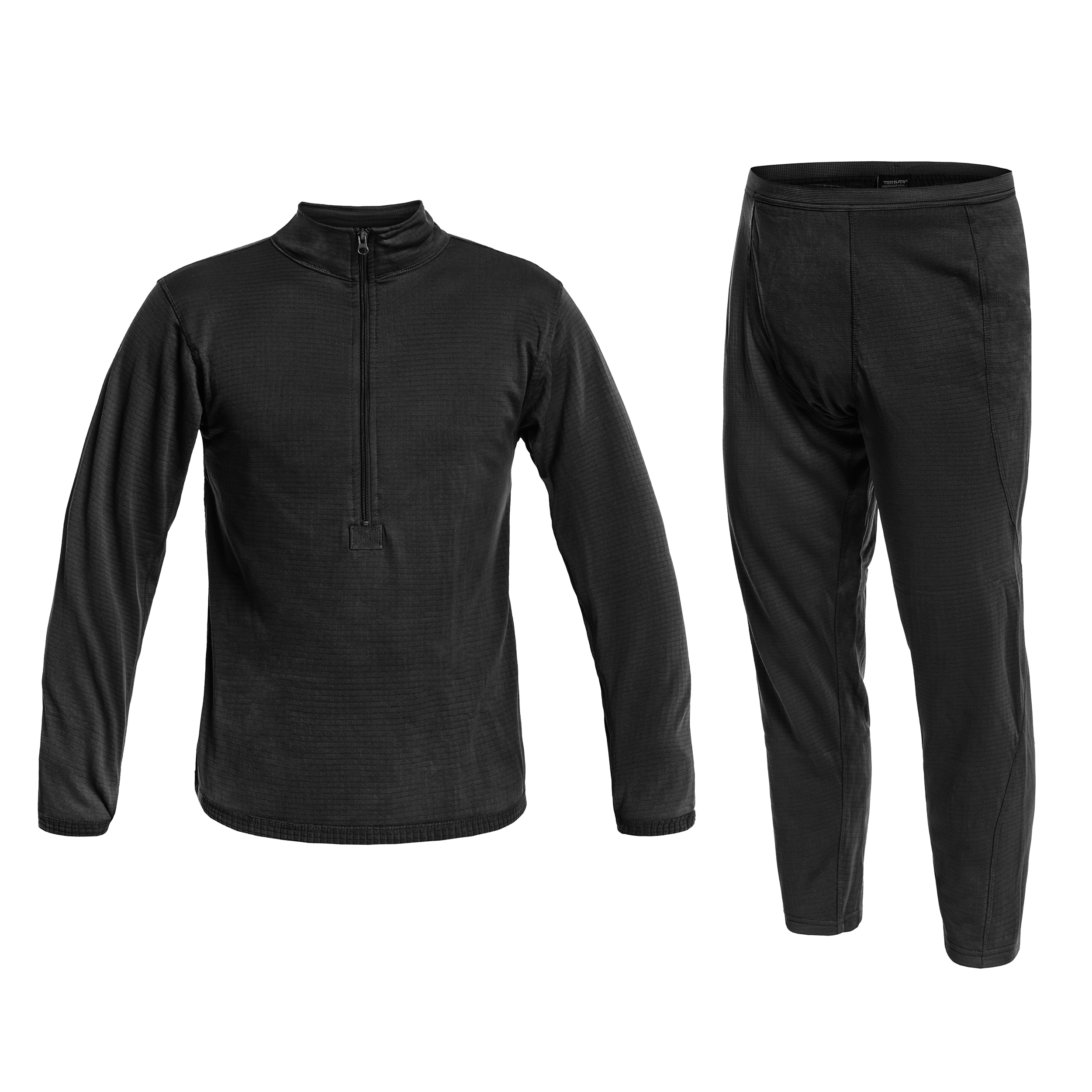 Mil-Tec - Teesar Gen. III - Fleece-Unterkleidung mit Zipper - Black - Set