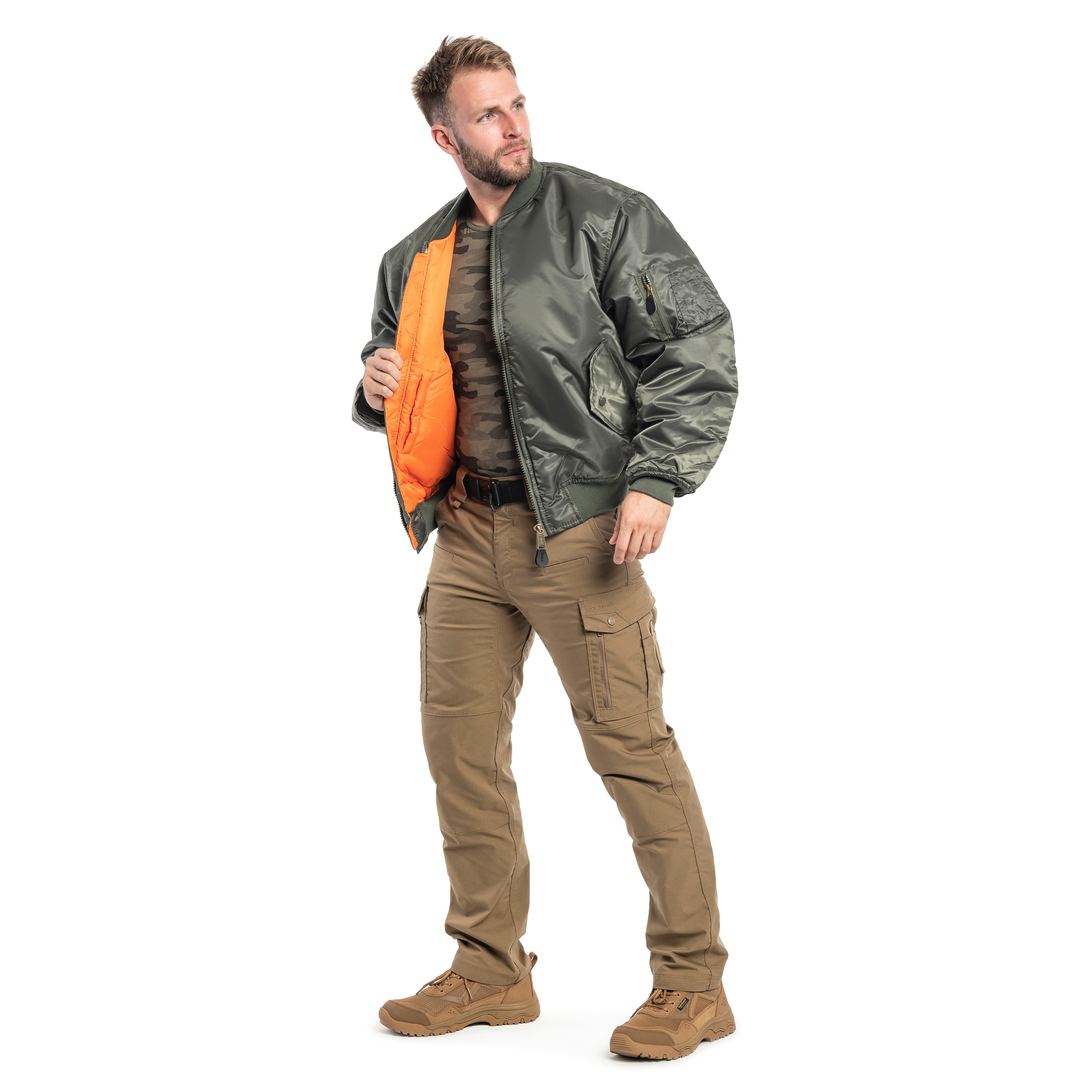 Mil-Tec - MA-1 US Flight Jacket - Jacke - Olive Drab