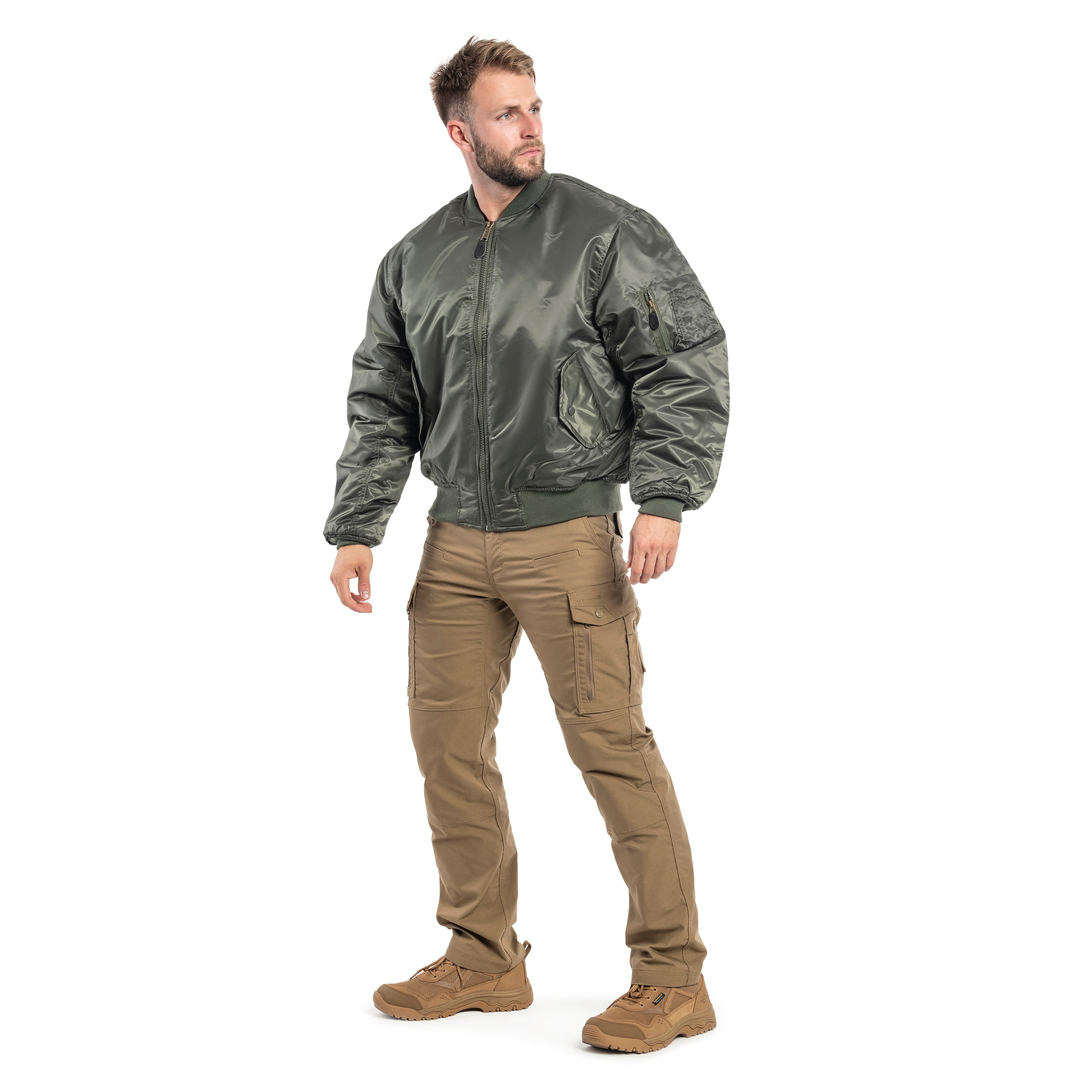 Mil-Tec - MA-1 US Flight Jacket - Jacke - Olive Drab