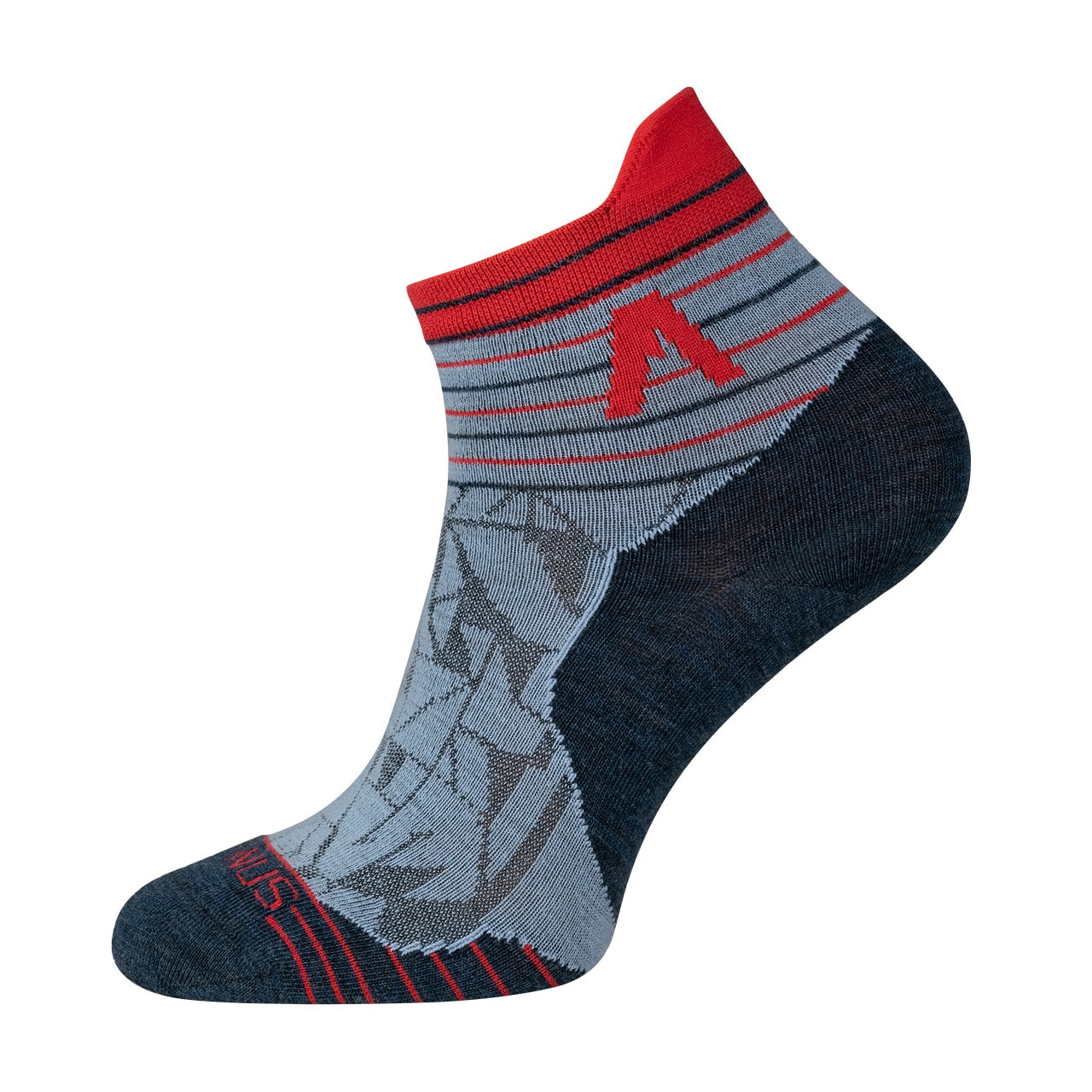 Alpinus - Merino Kuldiga Low - Socken - Blau