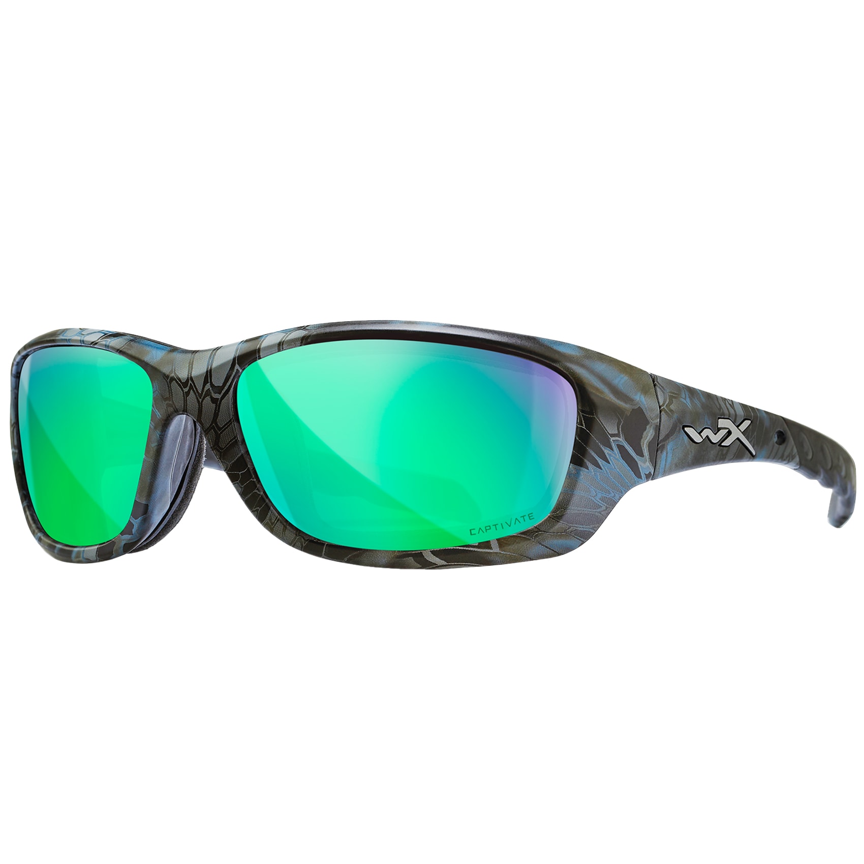 Wiley X - Gravity - Taktische Brille - Captivate Polarized Green Mirror / Kryptek Neptune