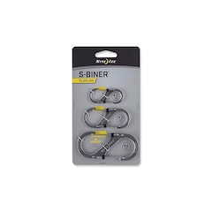 Nite Ize - S-Biner SlideLock Set - Karabinerhaken - 3 Stück - Steel