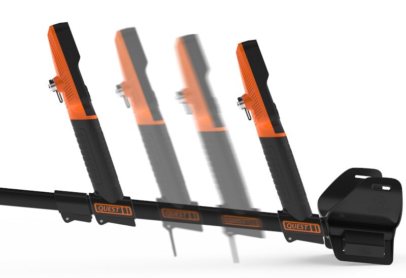 Quest - Q60 + Xpointer Land Orange - Metalldetektor - Black/Orange