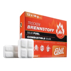 Esbit - Solid Fuel - Trockenbrennstoff für Outdoor-Kocher - 12x 14g