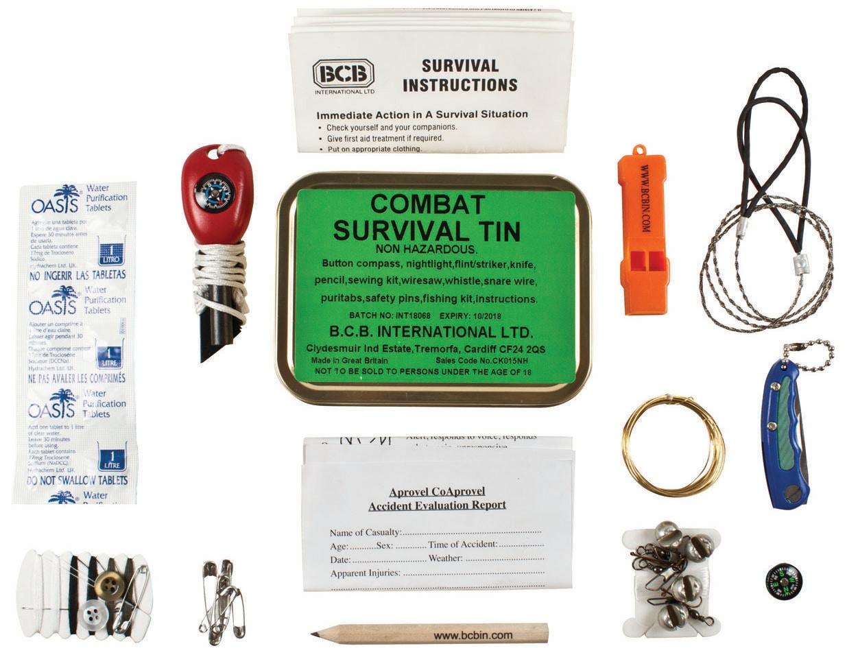 BCB - Combat Survival Tin - Survival-Set