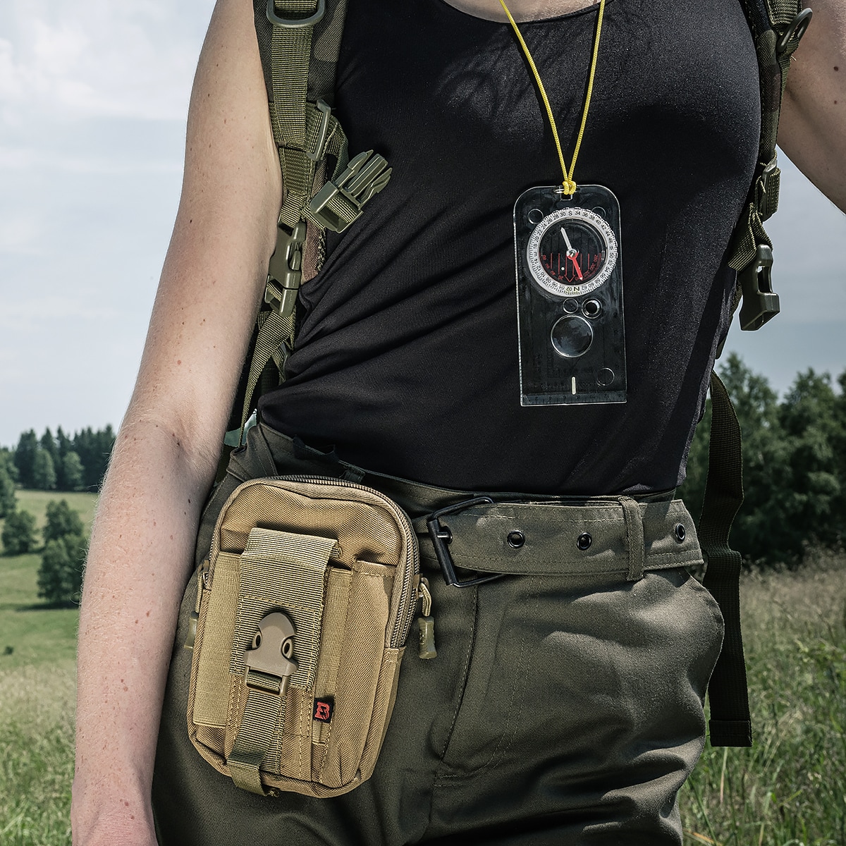 Badger Outdoor - Kompass mit Lineal