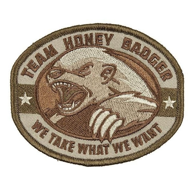 Mil Spec Monkey - Morale Patch - Aufnäher - Honey Badger Multicam