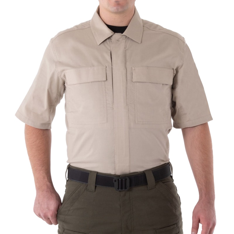 First Tactical - V2 BDU - Taktisches Kurzarmhemd - Khaki