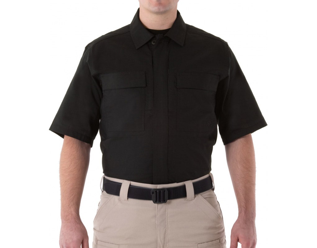 First Tactical - V2 BDU Short Sleeve - Taktisches Kurzarmhemd - Black