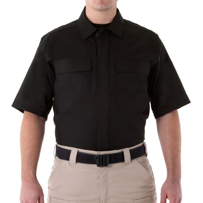 First Tactical - V2 BDU Short Sleeve - Taktisches Kurzarmhemd - Black
