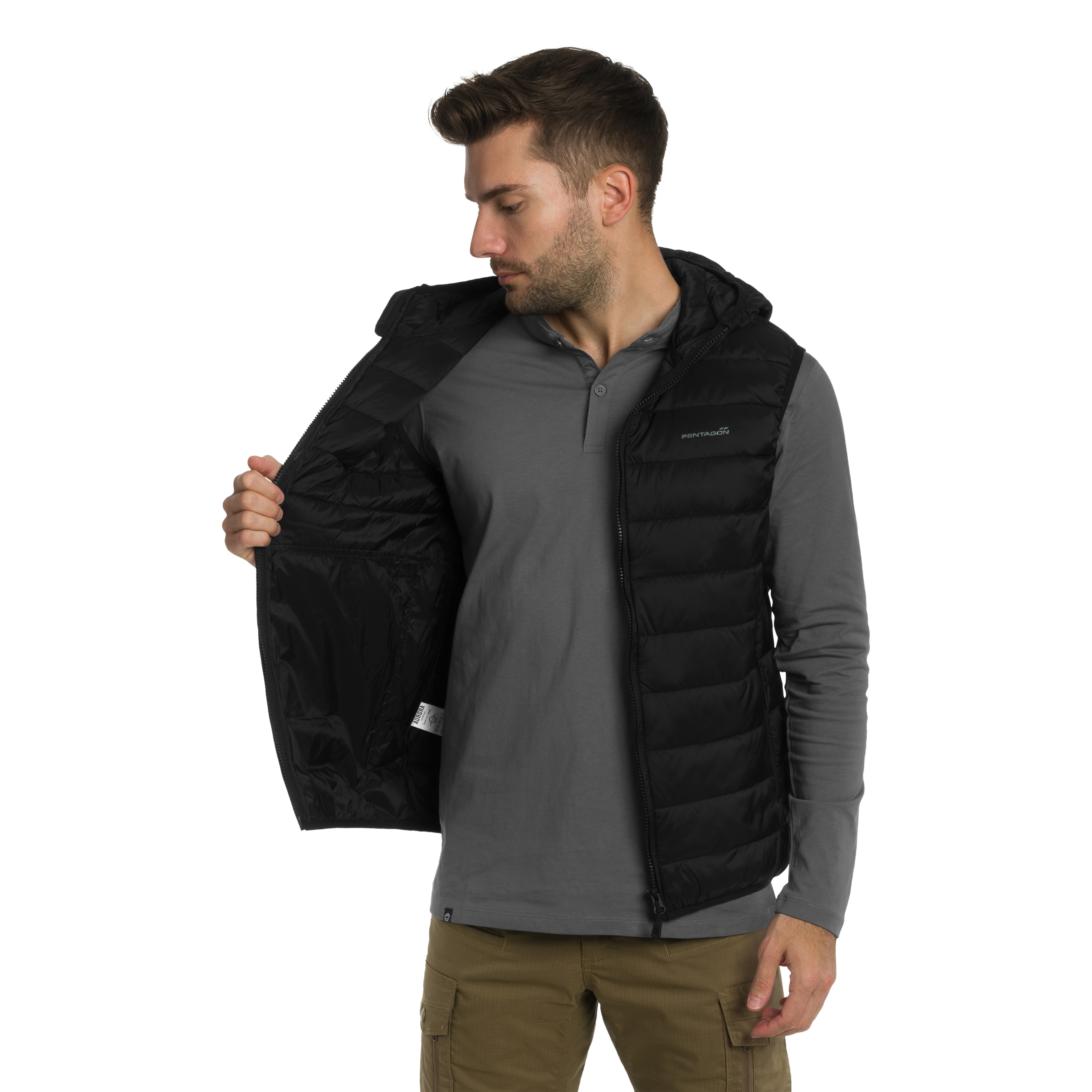 Pentagon - Aurora Hood Vest - Weste - Black