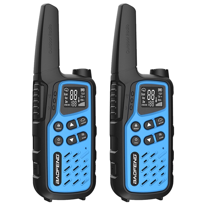 Baofeng - BF-25E PMR-Funkgerät 2 Stk. - Blau