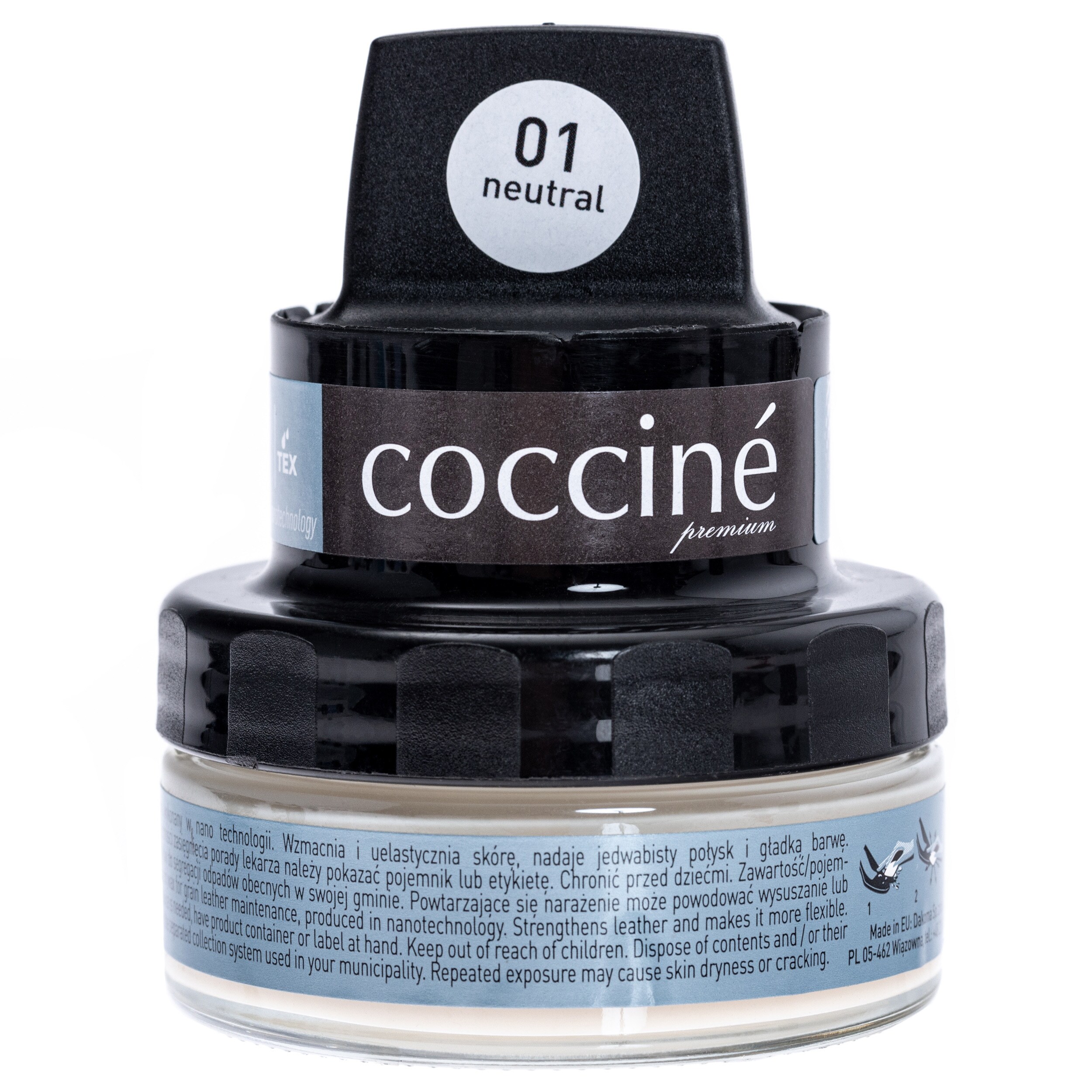 Coccine - Nano Wax - Wachscreme für Narbenleder 50 ml - Farblos