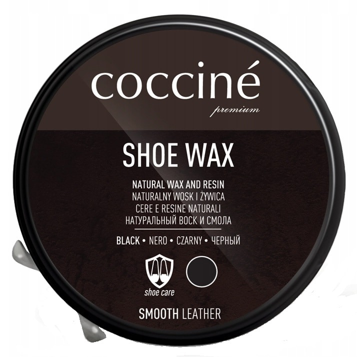 Coccine - Shoe Wax - Schuhcreme mit Wachs für Narbenleder 40 g - Schwarz